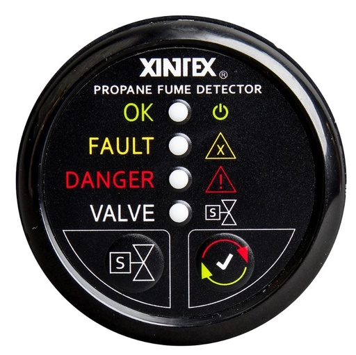 [FIB/P-1BS-R] Propane Fume Detector, Black with Solenoid Control Valve