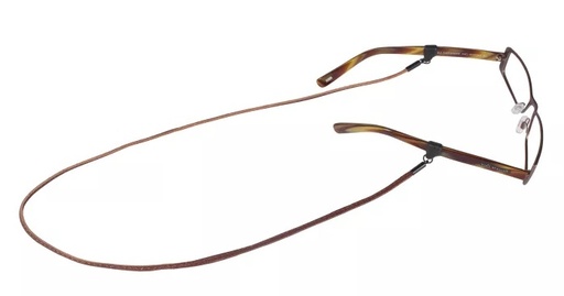 [CRO/SCSL14HT] Glasses Strap, Sewn Leather Spec End Brown