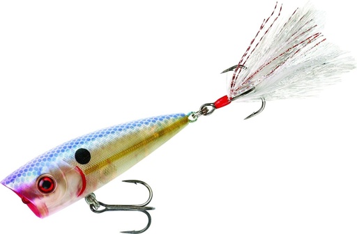 [HEN/0141-8104] Lure, Boss Pop Topwater Popper 3" 3/8oz Pearl Melon