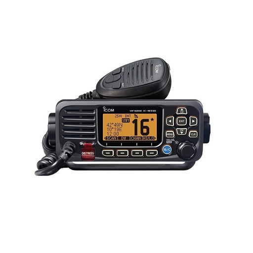 [ICO/M330G-BK] VHF, Fixed Digital with Built-In GPS Black 25W