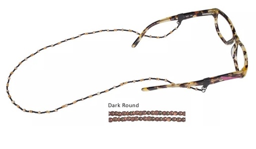 [CRO/WC1WOOD01HT] Glasses Strap, Woodland Cords Spec End Dark Round