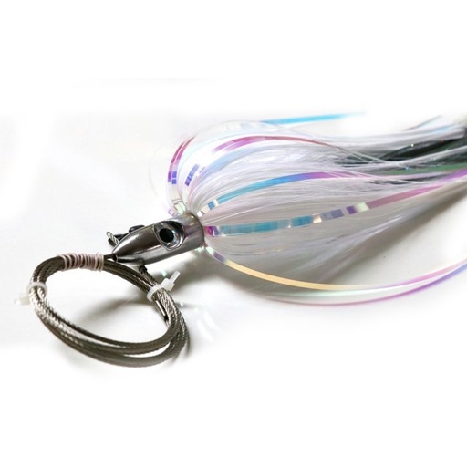 [HEN/1497-0200] Rig, Large Wahoo Magnet Sr Size: 10 White/Clear