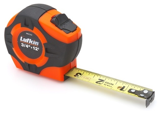 [FLH/27332048] Tape Measure, 3/4" x 12' Hi-Viz Orange/Black