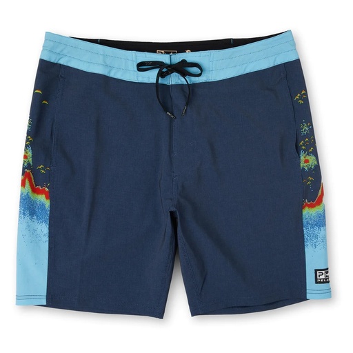 [PGC/1001231002] Shorts, Men's Boardshorts 19" Side Scanner Sonar Navy