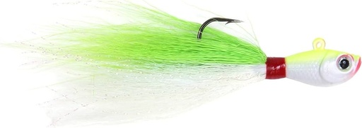 [SSK/SSBTJ15-CW] Jig, Bucktail Black Nickel Hook 1-1/2oz White/Chartreuse