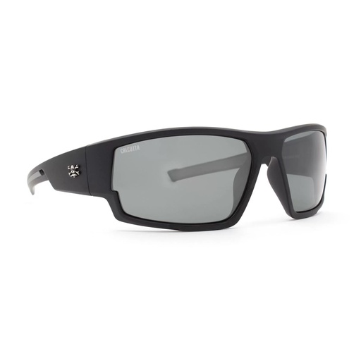 [HEN/2405-0380] Sunglasses, Andros II Matte Black Frame/Silver Mirror Lens