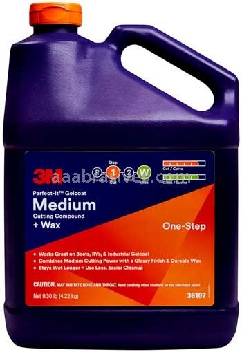 [MMM/36107] Cutting Compound & Wax, Gelcoat Medium Perfect-It Gallon