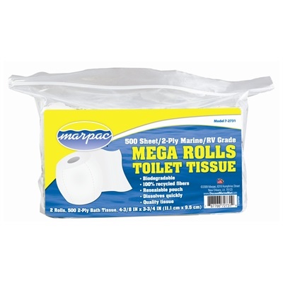 [DON/7-2731] Toilet Paper, Mega Rolls Biodegradable 2Pk