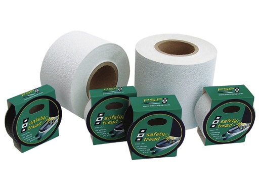 [PSP/P262505010] Non-Skid Tape, Safety-Tread White Wd2.5cm Length:5m