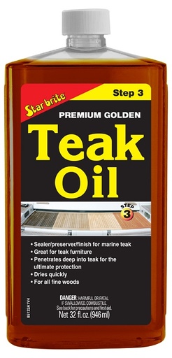 [STB/85132] Teak Oil, Premium Golden 32oz