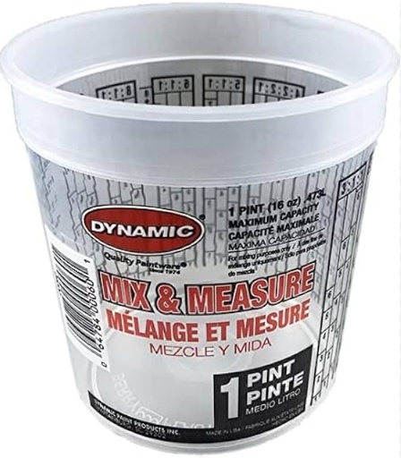 [CUP/PL1-PT] Paint Pail, Plastic Pint 16Fl oz/.473L