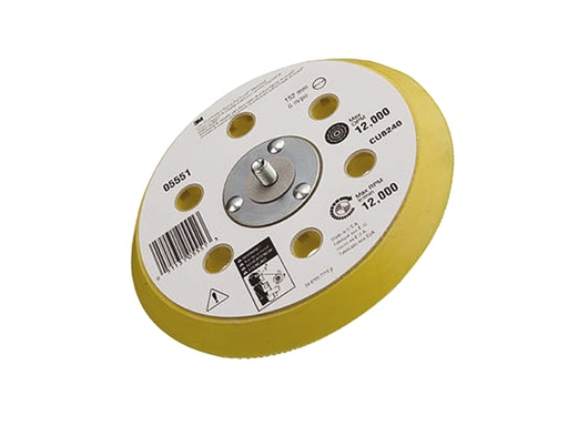 [MMM/05551] Disc Pad, Hookit 6" Stud:5/16 CleanSand