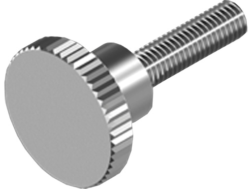 [WAS/464-2-6X16] Knob Screw, Stainless Steel Hi-Knurled Thumb M6 x 16mm