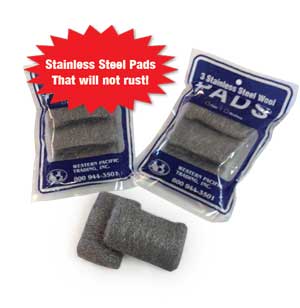 [WPA/35015] Wool Pad, Stainless Steel Fine 3 Pack